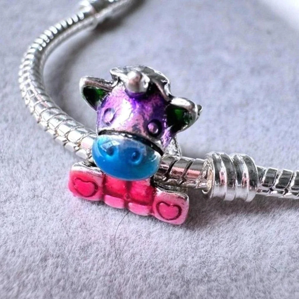 Rainbow Heart Unicorn fits PANDORA